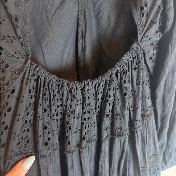 Free People Mockingbird Maxi Dress in Black NWT Size Small - Picture 11 of 16